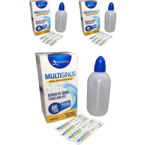 Multi Sinüs Rinse Burun ve Sinüs Temizleme Kiti - 3'lü Paket