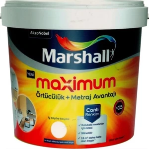 Maximum Iç Cephe Boyası 7.5 Litre (Rutebetli Alanlar Için Ideal +Silinebilir)