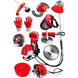 Alman Turbo K6000 Sırt Tipi Benzinli Motorlu Ot Çalı Tırpanı Çim Biçme Makinesi Canavar Baslik