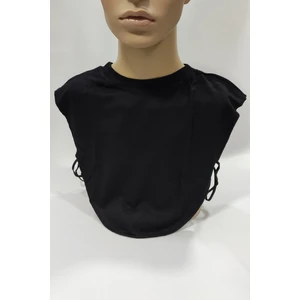 Moda Mevsimi Aydın Bisiklet Yaka Penye Boyunluk Siyah