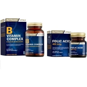 Folic Acid 100 Tablet + B Vitamin Complex
60 Tablet