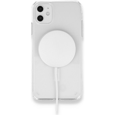 İzelaks Apple iPhone 11 Kılıf Magsafe Şeffaf Silikon - Fiyatı