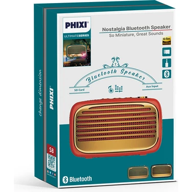 Phixi Ultimate S8 Aux Destekli Bluetooth