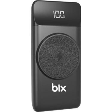 Bix PB102 Stand Özellikli Led Göstergeli 10000 mAh Kablosuz + 2 Portlu MagSafe Uyumlu