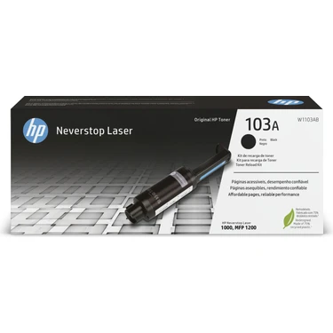 HP 103A Siyah Neverstop Laser Toner Dolum Seti (2500 Sayfa)