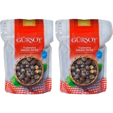 Gürsoy Tuzlanmış Kabuklu Fındık Doypack 500 gr