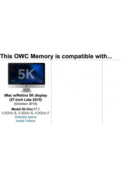 Owc 16 GB (2 x 8 GB) 1867MHz DDR3 So-Dimm PC3-14900 204 Pin