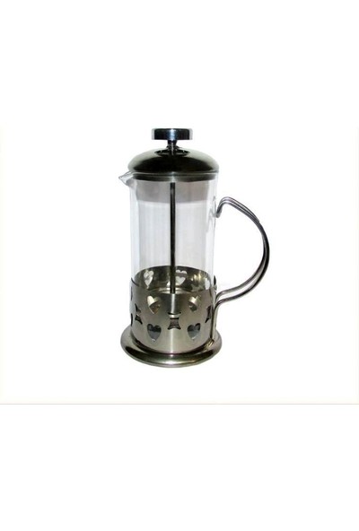 Paslanmaz Çelik French Press - Bitki Çayı Demliği - Filtre Kahve Potu - 350 Ml
