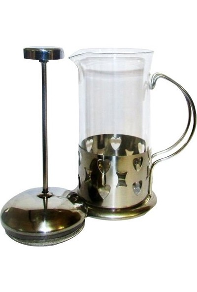 Paslanmaz Çelik French Press - Bitki Çayı Demliği - Filtre Kahve Potu - 350 Ml