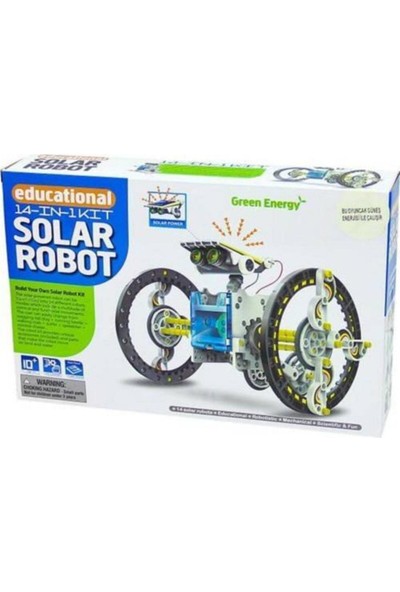 Solar Güneş Enerjili Robot Yapım Seti 14 Farklı Model 14 In 1 Solar Kit