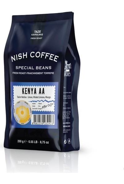 Nish Filtre Kahve Kenya AA 250 gr Çekirdek Kahve