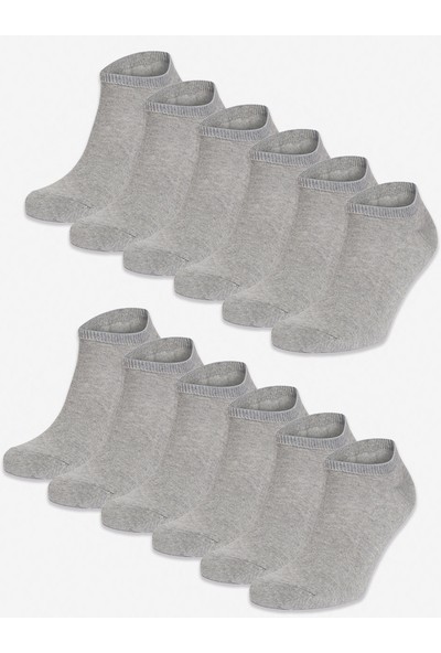 Mem Socks 12'li Dikişsiz Kısa Spor Çorap 47-49 Numara