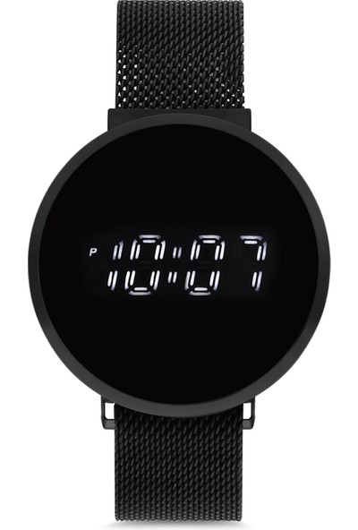 Watch Art Polo Watchart Mıknatıslı Hasır Kordon Dokunmatik Unisex LED Kol Saati PWAD00064