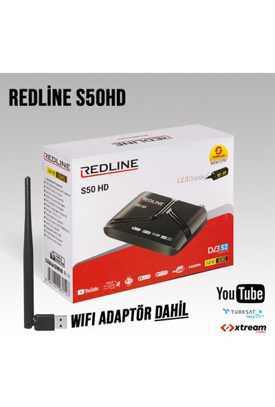 Redline S50 Hd + Wireless Adaptör