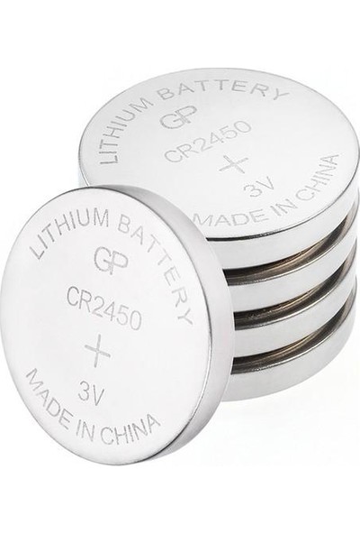 Gp CR2450/DL2450 3V Lithium Düğme Pil 5 Adet