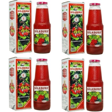Gilaburu Suyu Şeker İlavesiz 4 x 1 lt