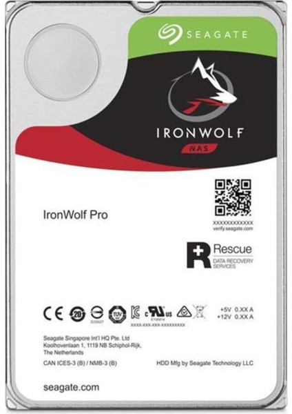 Ironwolf Pro 3.5 6tb 7200RPM 256MB Sata 3 ST6000NE000 Harddisk