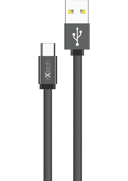Type-c Girişli USB Data Ve Hızlı Şarj Kablosu 1 mt Siyah IX-UC002-MC-B