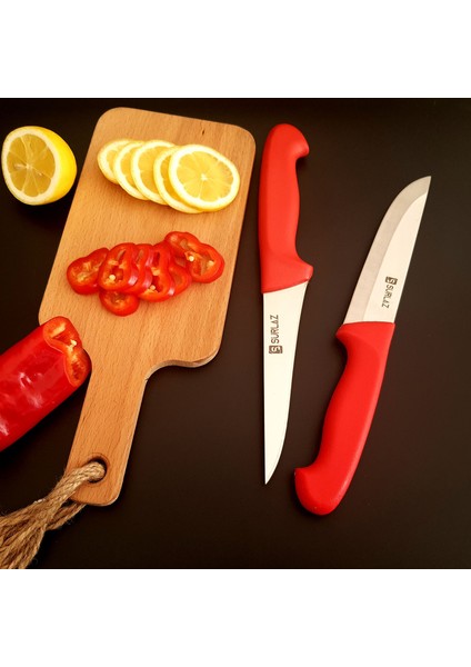 Red Mutfak Bıçak Seti Et Bıçağı Sebze Bıçağı Meyve Bıçağı 2'li