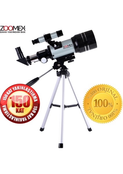 F30070m Astronomik Teleskop 150X Büyütme - Eğitici ve Öğretici