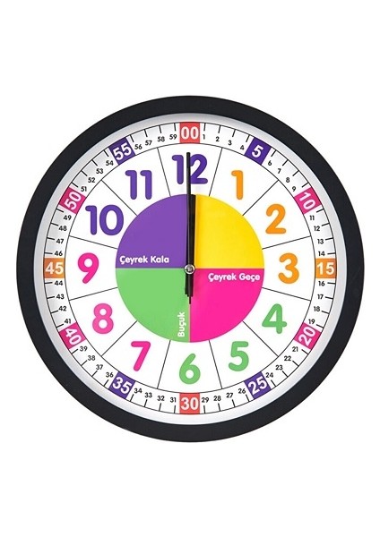 Öğretici Çocuk Odası Saati - 30 cm