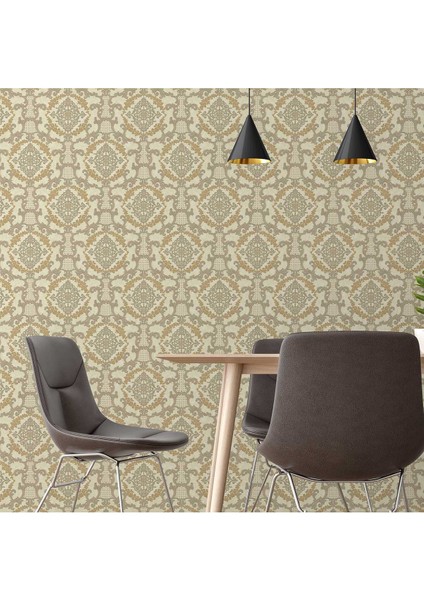 Adawall 6802 | Damask Desenli Duvar Kağıdı (6802-4 : Bej, Koyu) fiyatları
