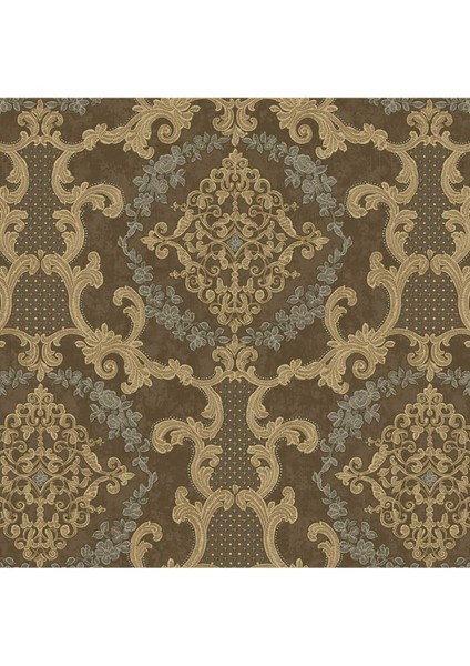Adawall 6802 | Damask Desenli Duvar Kağıdı (6802-5 : Kahverengi)