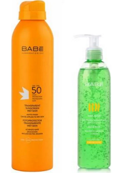 Transparent Sunscreen Wet Skin Güneş Koruma SPF 50+ Babe Aloe Jel 90 ml