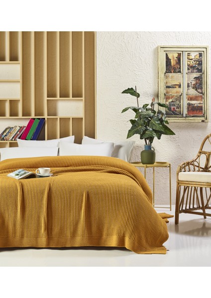 CAP2101 Betires Home Çift Kişilik Örgü Battaniye