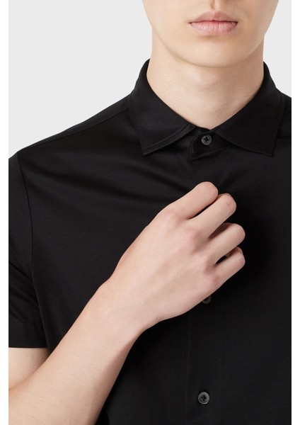 Regular Fit Kısa Kol Pamuklu Gömlek Erkek Gömlek 8N1CG0 1juvz 0999