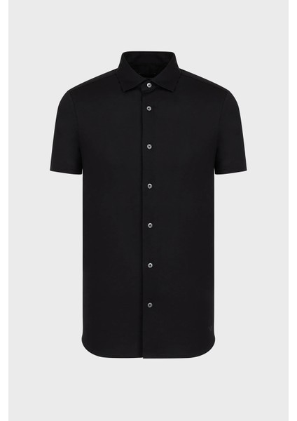 Regular Fit Kısa Kol Pamuklu Gömlek Erkek Gömlek 8N1CG0 1juvz 0999