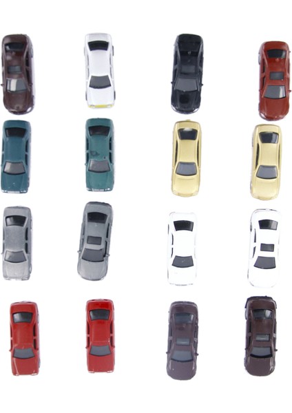 100 Adet Boyalı Arabalar Düzeni Bina Park Diorama Peyzaj 1: 100 Ho Oo Ölçek (Yurt Dışından) fiyatları