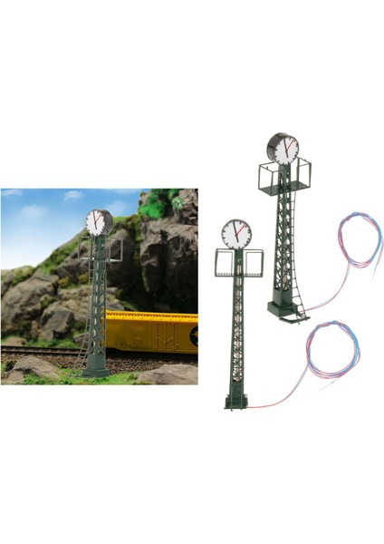 2 Parça 1/87 Model Demiryolu Işıkları Ho Ölçekli Mini Track Işık Kum Masası Yeşil (Yurt Dışından) modelleri