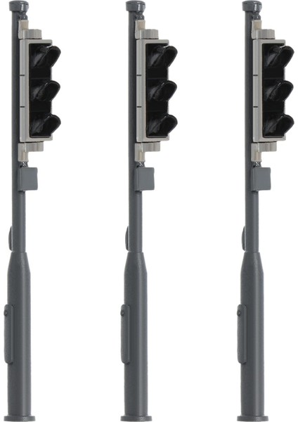 3-Pack Mini Model Tren Trafik Işık Tren Demiryolu Düzeni 1 Ila 43 O Ölçek Için LED Sinyal 3V (Yurt Dışından)