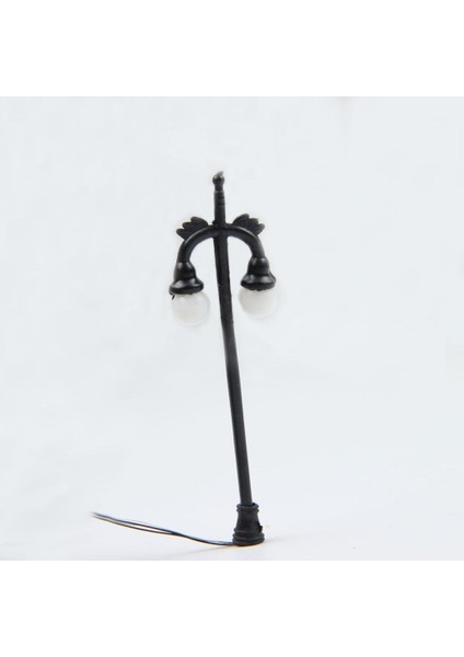 Çift Kafa Modeli Sokak Lambası LED Demiryolu Lamppost Manzara Siyah (Yurt Dışından) indirimleri