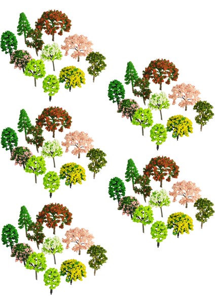 Model Ağaçları Minyatür Yapımı Malzeme Kum Masa Demiryolları Karışık Model Ağaçları (Yurt Dışından)