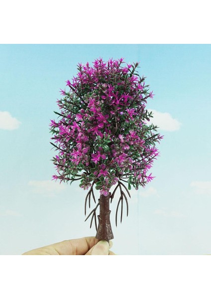 1:50 Plastik Boyalı Modeli Demiryolları ve Trenler O Ölçekli Manzara Çiçek Ağacı (Yurt Dışından)