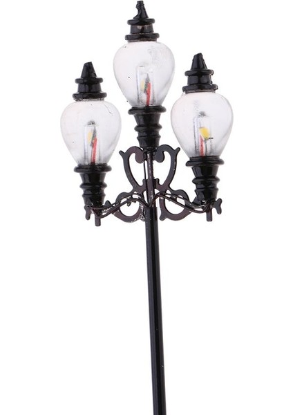3 Adet 1: 100 Ho Ölçekli Model Demiryolu LED Lamppost Lambaları Duvar Işıkları Dıy 8.9 cm (Yurt Dışından) modelleri