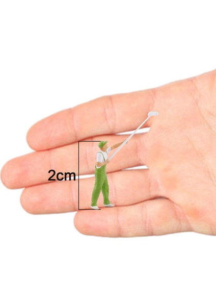 Reçine 1/87 Minyatür Insan Modeli Düzen Aksesuarları Için Minik Kişi Rakamlar Yeşil (Yurt Dışından) modelleri