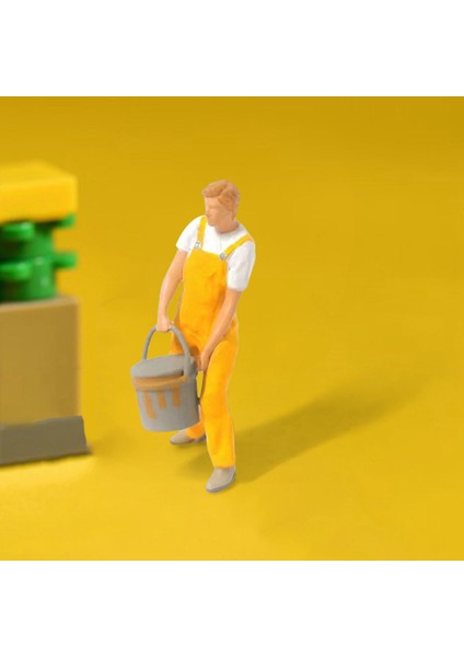 Reçine 1/87 Minyatür Insan Modeli Düzen Aksesuarları Için Minik Insanlar Rakamlar Sarı (Yurt Dışından) fırsatları