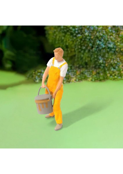 Reçine 1/87 Minyatür Insan Modeli Düzen Aksesuarları Için Minik Insanlar Rakamlar Sarı (Yurt Dışından) indirimleri