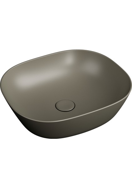 Plural 7810B450-0016 Kare Alçak Çanak Lavabo VitrA Clean 45 cm Mat Vizon