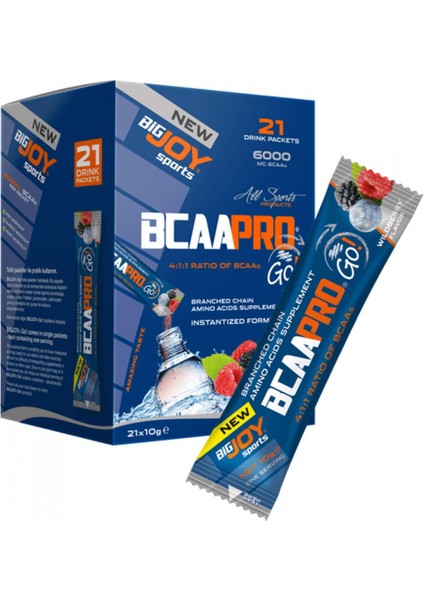 Bigjoy Sports Bcaa Pro Go! 21 Drink Packets Orman Meyveleri