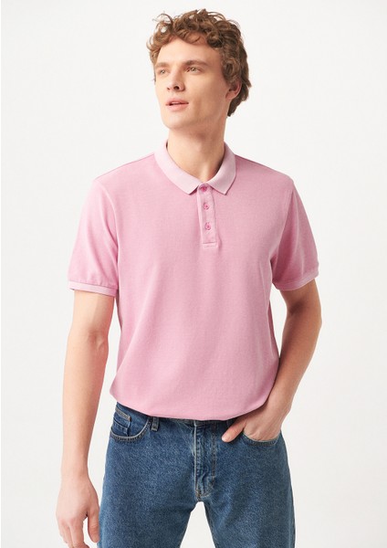 Erkek Pembe Polo Tişört 0610381-71056