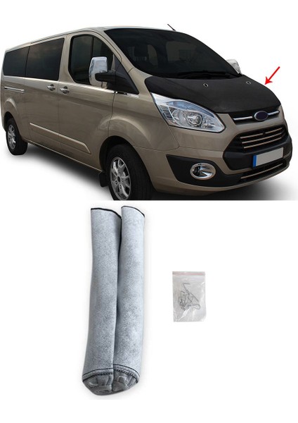 Ford Custom 2018+ Siyah Kaput Maskesi