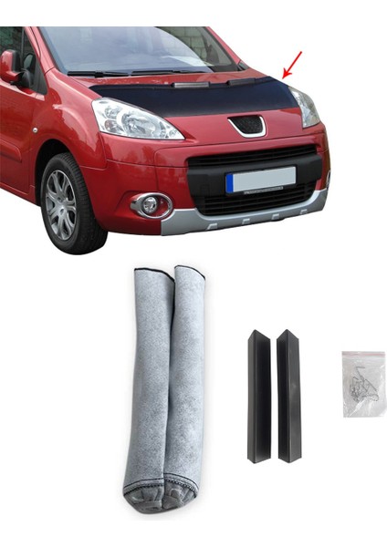 Peugeot Partner Tepee 2007+ Siyah Burun Maskesi