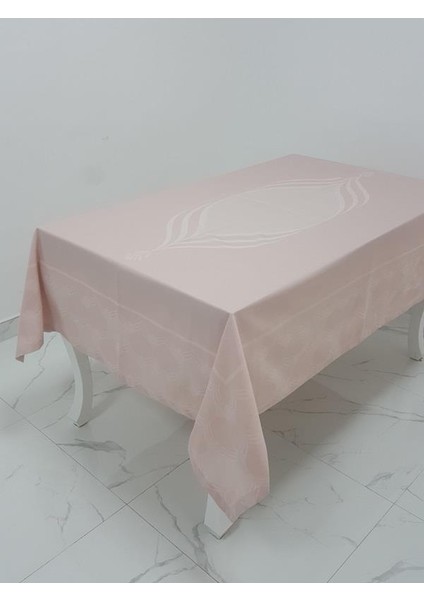 Aslı Lüx Jakar Polycotton Kumaş Pudra Masa Örtüsü Dikdörtgen 160x220 cm - 1054