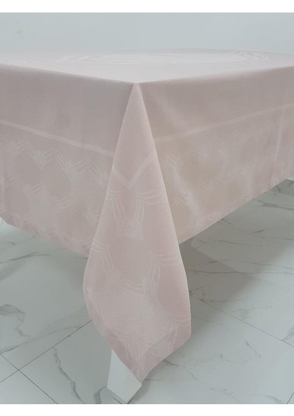 Aslı Lüx Jakar Polycotton Kumaş Pudra Masa Örtüsü Dikdörtgen 160x220 cm - 1054