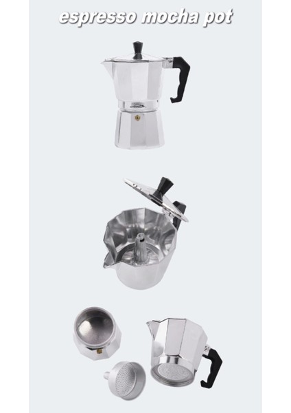Campout Espresso Mocha Pot 9 Bardak 450 ml