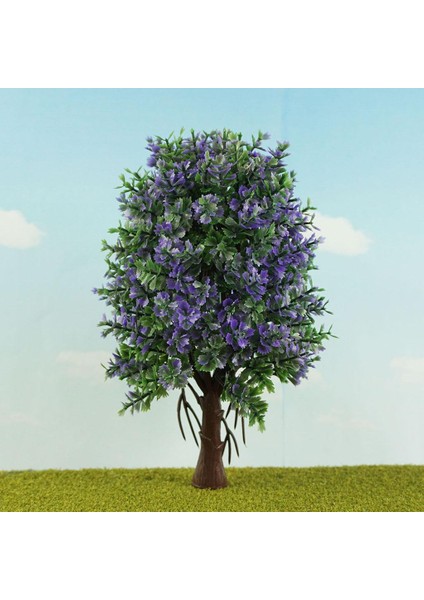 1:50 Ölçekli Plastik Çiçek Ağacı Modeli Mimari Peyzaj Için 19CM Yüksekliği (Yurt Dışından)